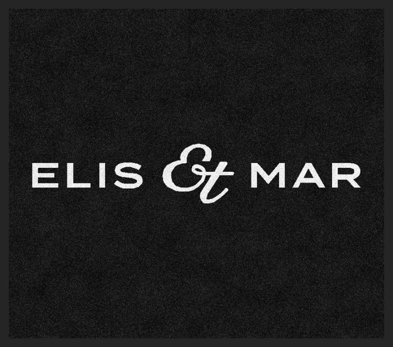 Custom HD-printed dock mat artwork for M/Y Elis et Mar